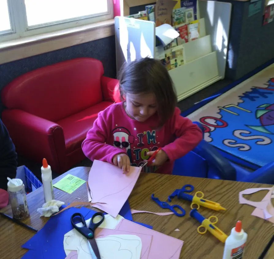 Girl Making Crafts