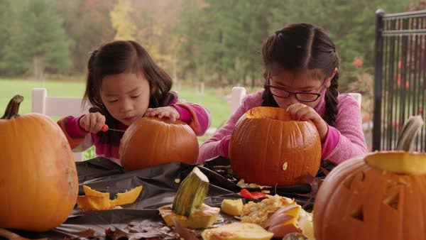 Baby store carved pumpkin