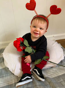131 Valentines Day Heart Headband Baby Web
