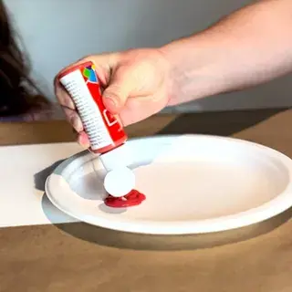4. Place Paint On Plate