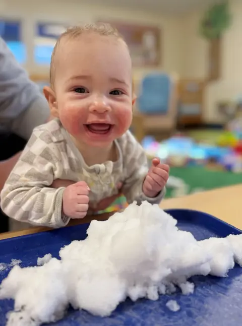 198 Infant Snow Sensory Play
