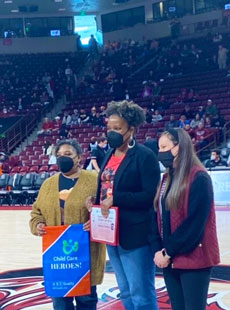 89 Alexis Jenkins Childcare Heroes Honored At USC Gamecocks Basketball Web
